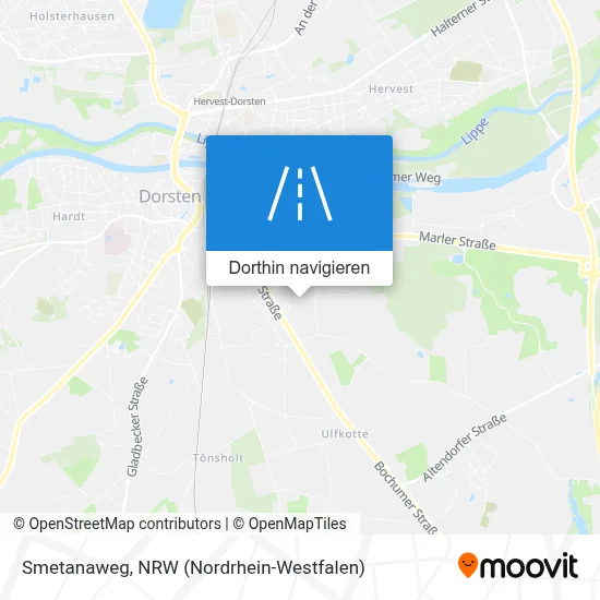 Smetanaweg Karte