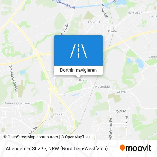 Altenderner Straße Karte
