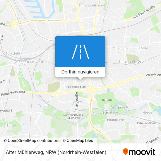 Alter Mühlenweg Karte