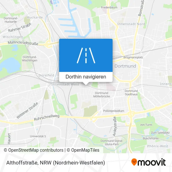 Althoffstraße Karte