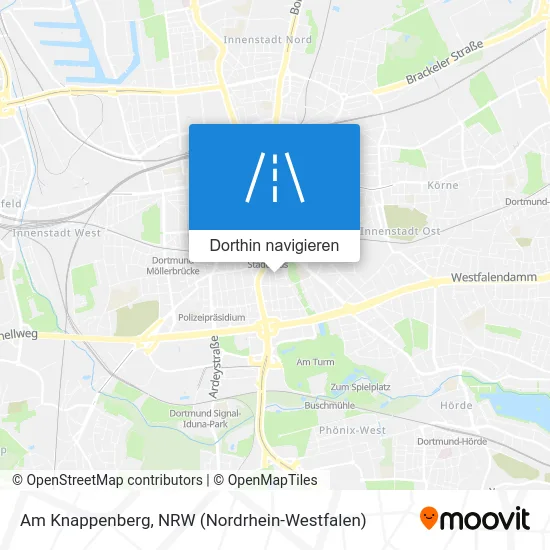 Am Knappenberg Karte