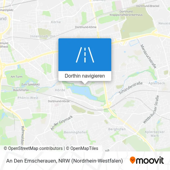 An Den Emscherauen Karte