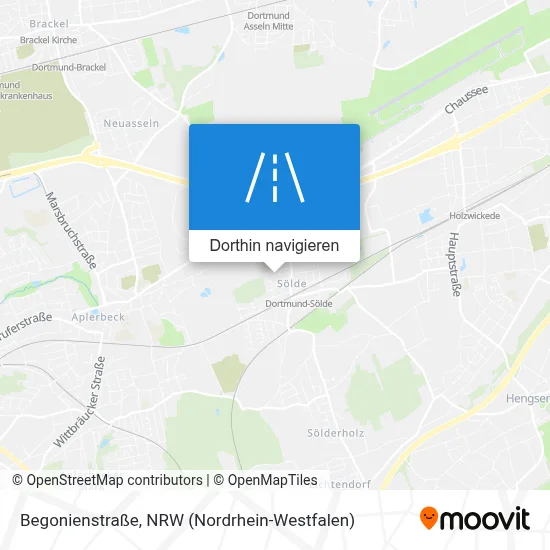 Begonienstraße Karte