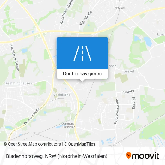 Bladenhorstweg Karte