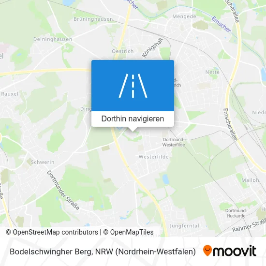 Bodelschwingher Berg Karte