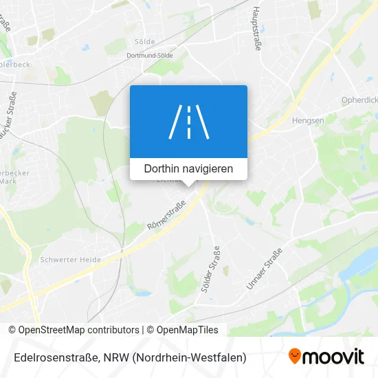 Edelrosenstraße Karte