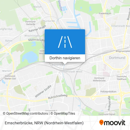 Emscherbrücke Karte