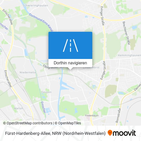 Fürst-Hardenberg-Allee Karte