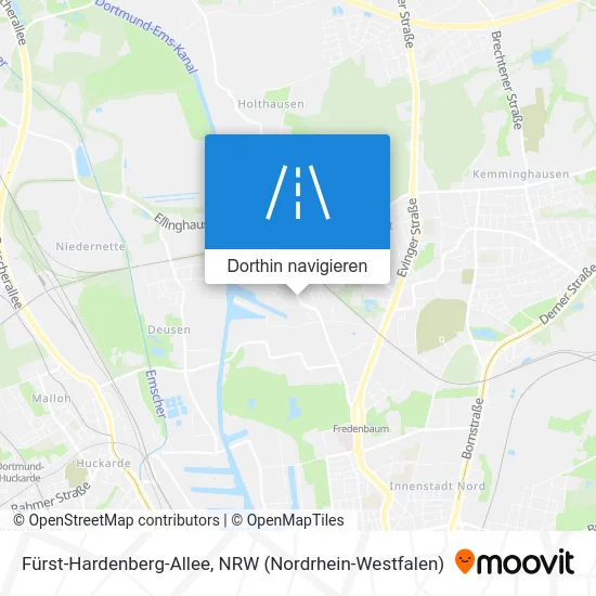 Fürst-Hardenberg-Allee Karte