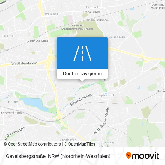 Gevelsbergstraße Karte