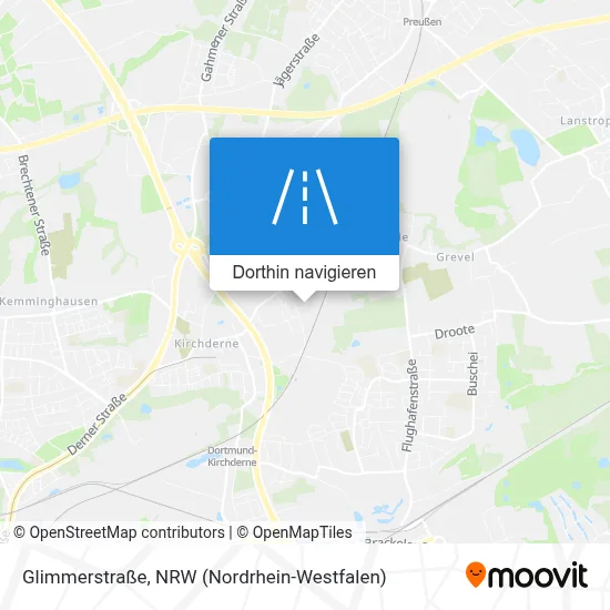 Glimmerstraße Karte