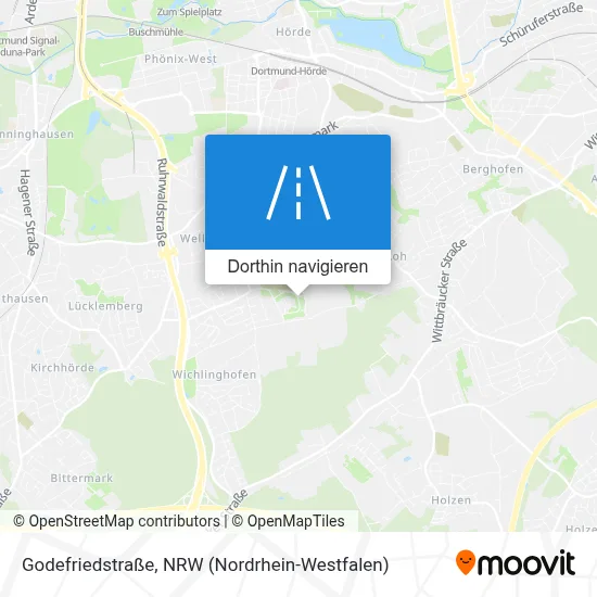 Godefriedstraße Karte