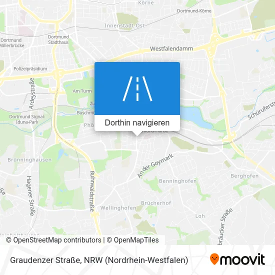 Graudenzer Straße Karte