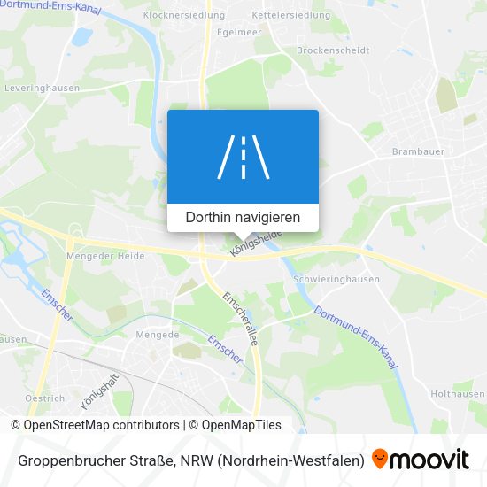 Groppenbrucher Straße Karte