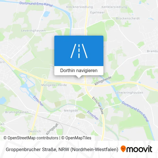 Groppenbrucher Straße Karte