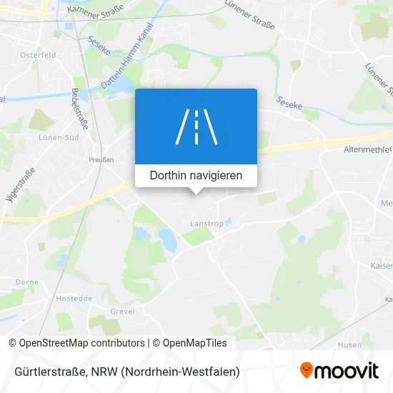 Gürtlerstraße Karte