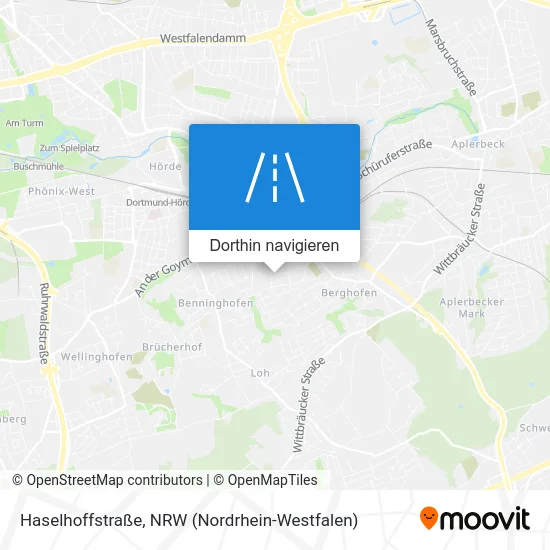 Haselhoffstraße Karte