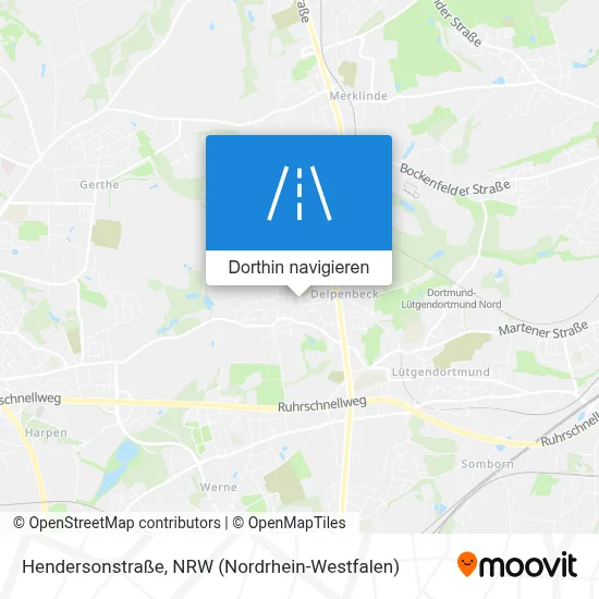 Hendersonstraße Karte