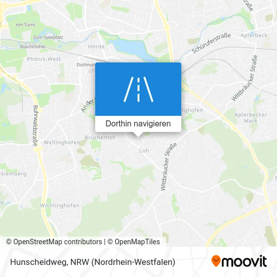 Hunscheidweg Karte