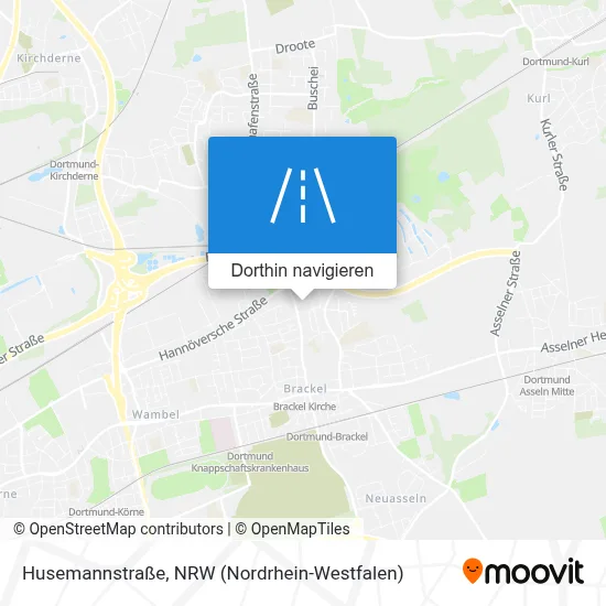 Husemannstraße Karte