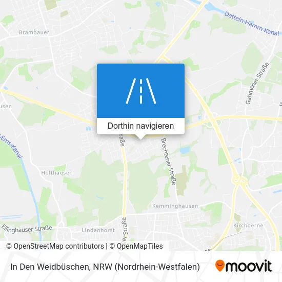 In Den Weidbüschen Karte