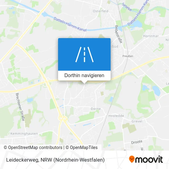 Leideckerweg Karte