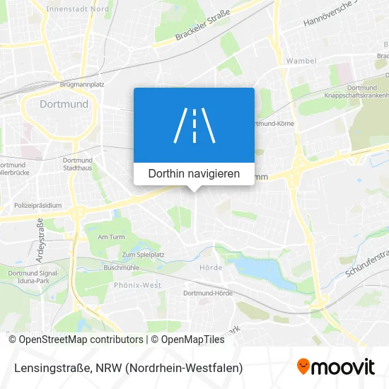 Lensingstraße Karte