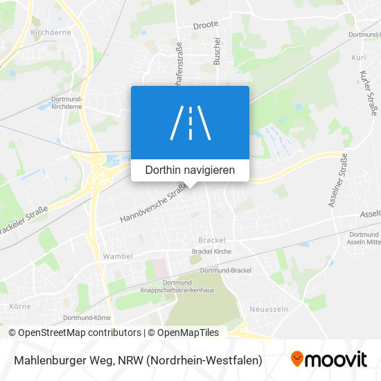 Mahlenburger Weg Karte