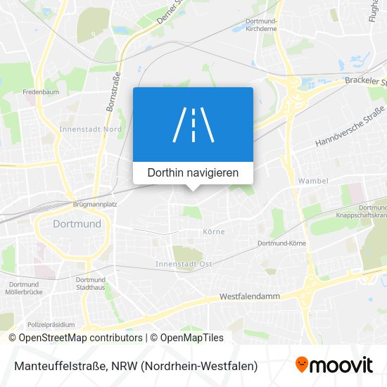 Manteuffelstraße Karte