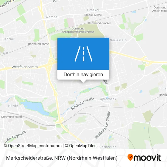 Markscheiderstraße Karte