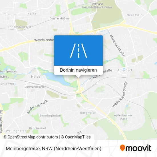 Meinbergstraße Karte