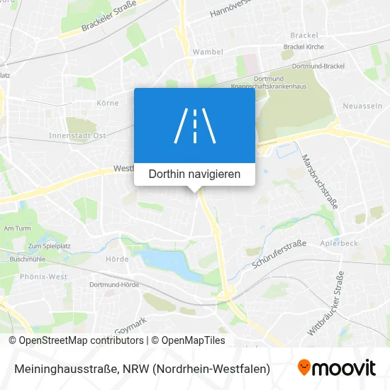 Meininghausstraße Karte