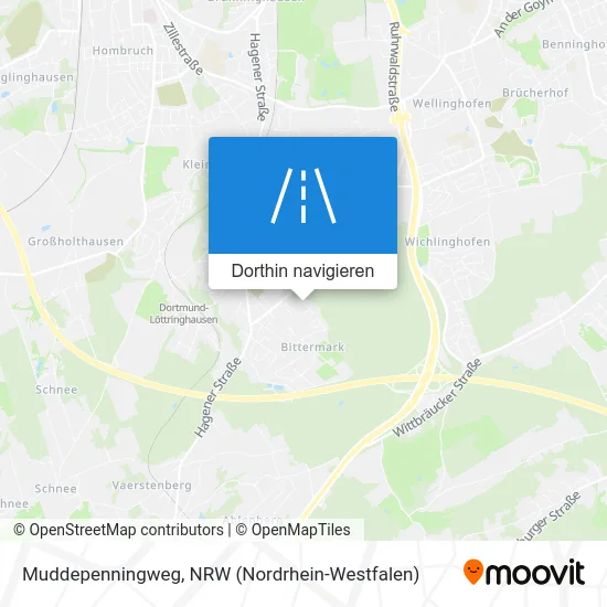 Muddepenningweg Karte