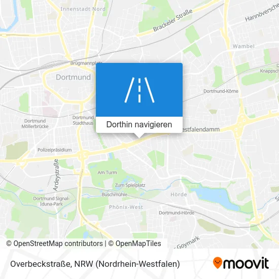 Overbeckstraße Karte