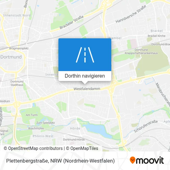 Plettenbergstraße Karte