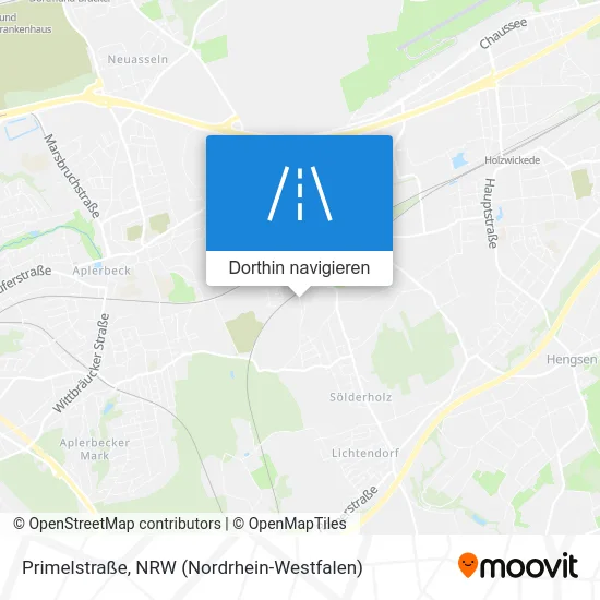 Primelstraße Karte