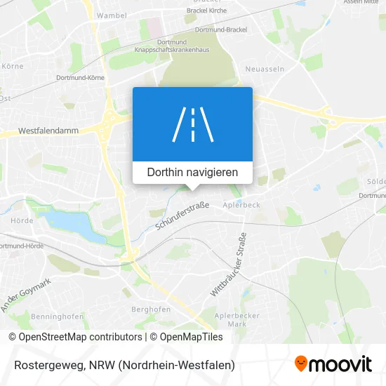 Rostergeweg Karte