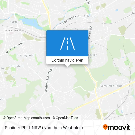 Schöner Pfad Karte