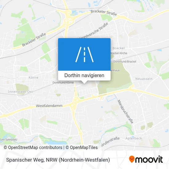 Spanischer Weg Karte