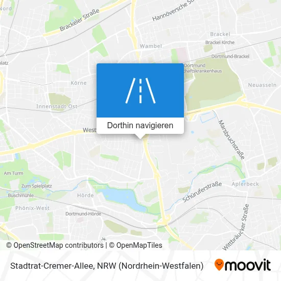 Stadtrat-Cremer-Allee Karte