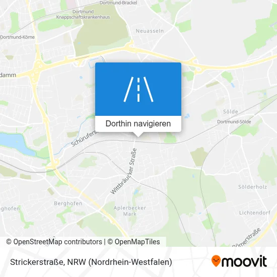 Strickerstraße Karte