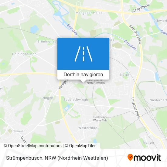 Strümpenbusch Karte