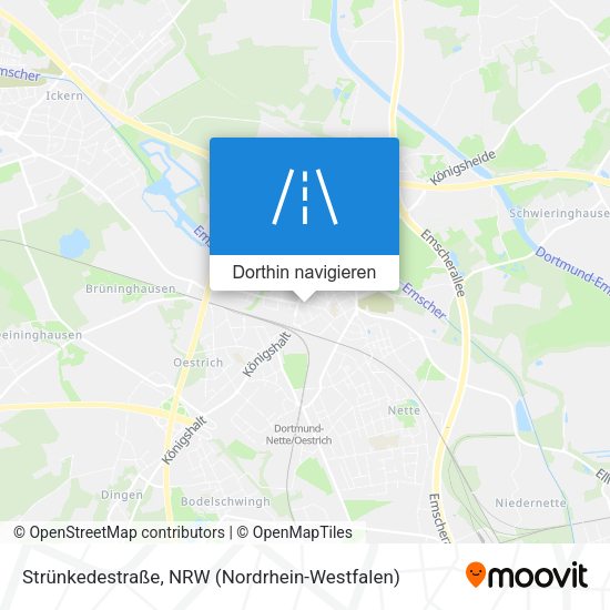 Strünkedestraße Karte