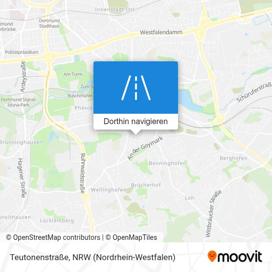 Teutonenstraße Karte