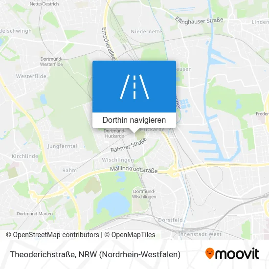 Theoderichstraße Karte