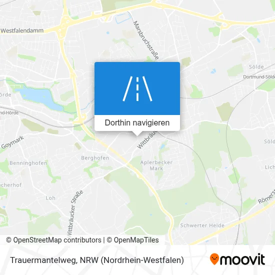 Trauermantelweg Karte