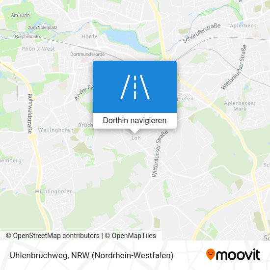 Uhlenbruchweg Karte