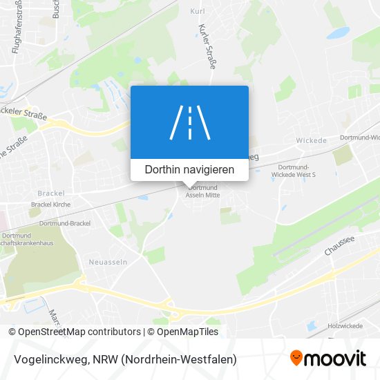 Vogelinckweg Karte