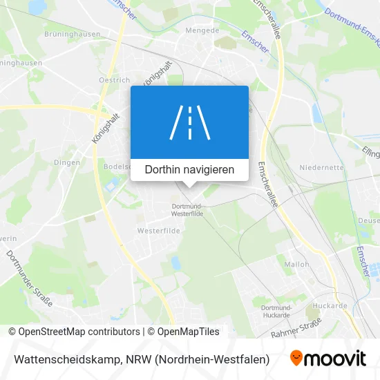 Wattenscheidskamp Karte