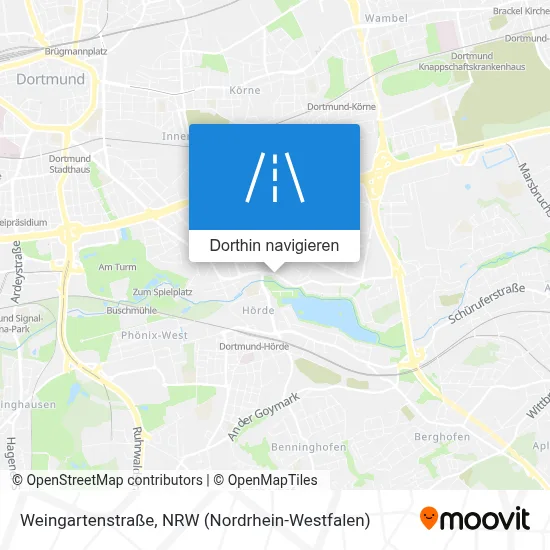 Weingartenstraße Karte